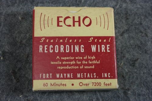 Echo Brand Wire Recorder Wire Spool (NOS)