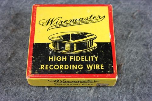 Wiremaster Brand Wire Recorder Wire Spool (NOS)