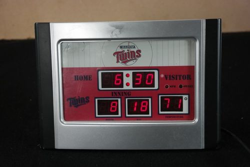 Minnesota Twins Scoreboard Clock